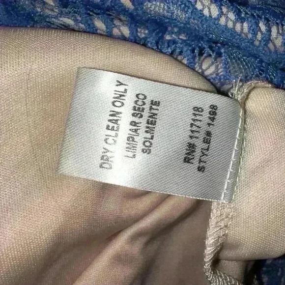 Impressions Blue Lace Dress for Woman / Size L - Picture 10 of 11